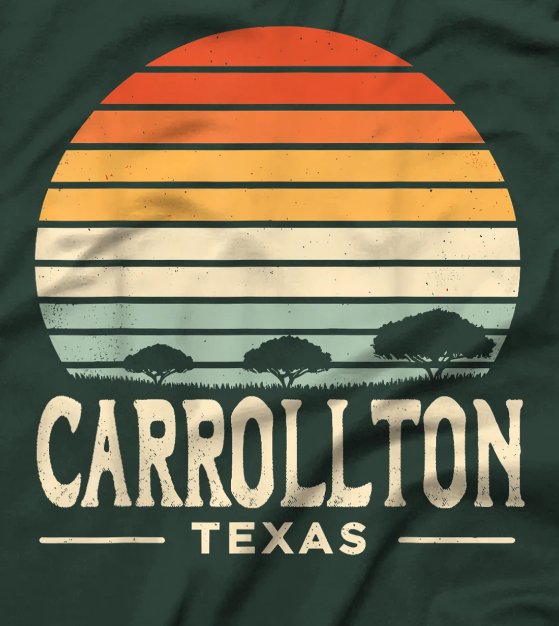 Carrollton Texas Vintage Retro Texas State T-Shirt