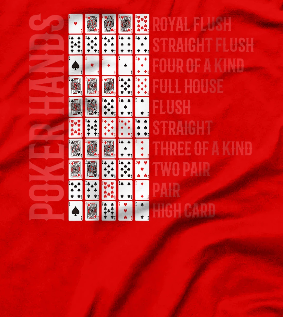 Womens Poker Tournament POKER HANDS Texas Holdem Funny Poker Player T-Shirt