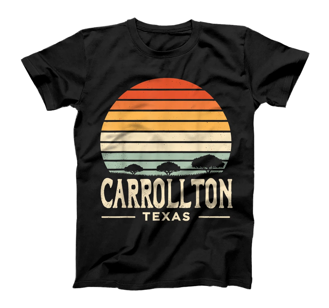 Carrollton Texas Vintage Retro Texas State T-Shirt