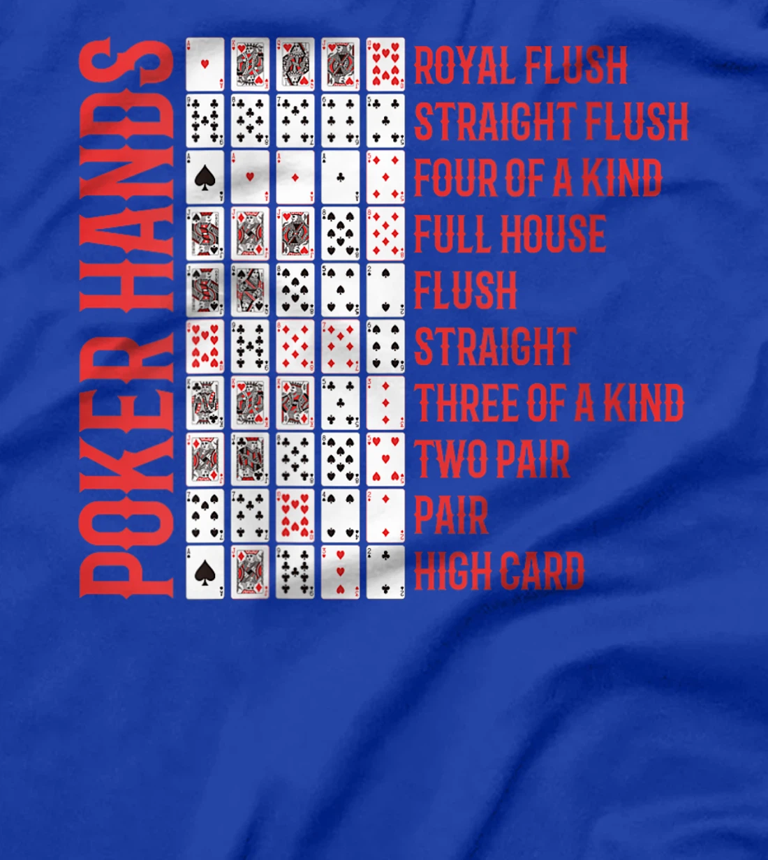 Womens Poker Tournament POKER HANDS Texas Holdem Funny Poker Player T-Shirt