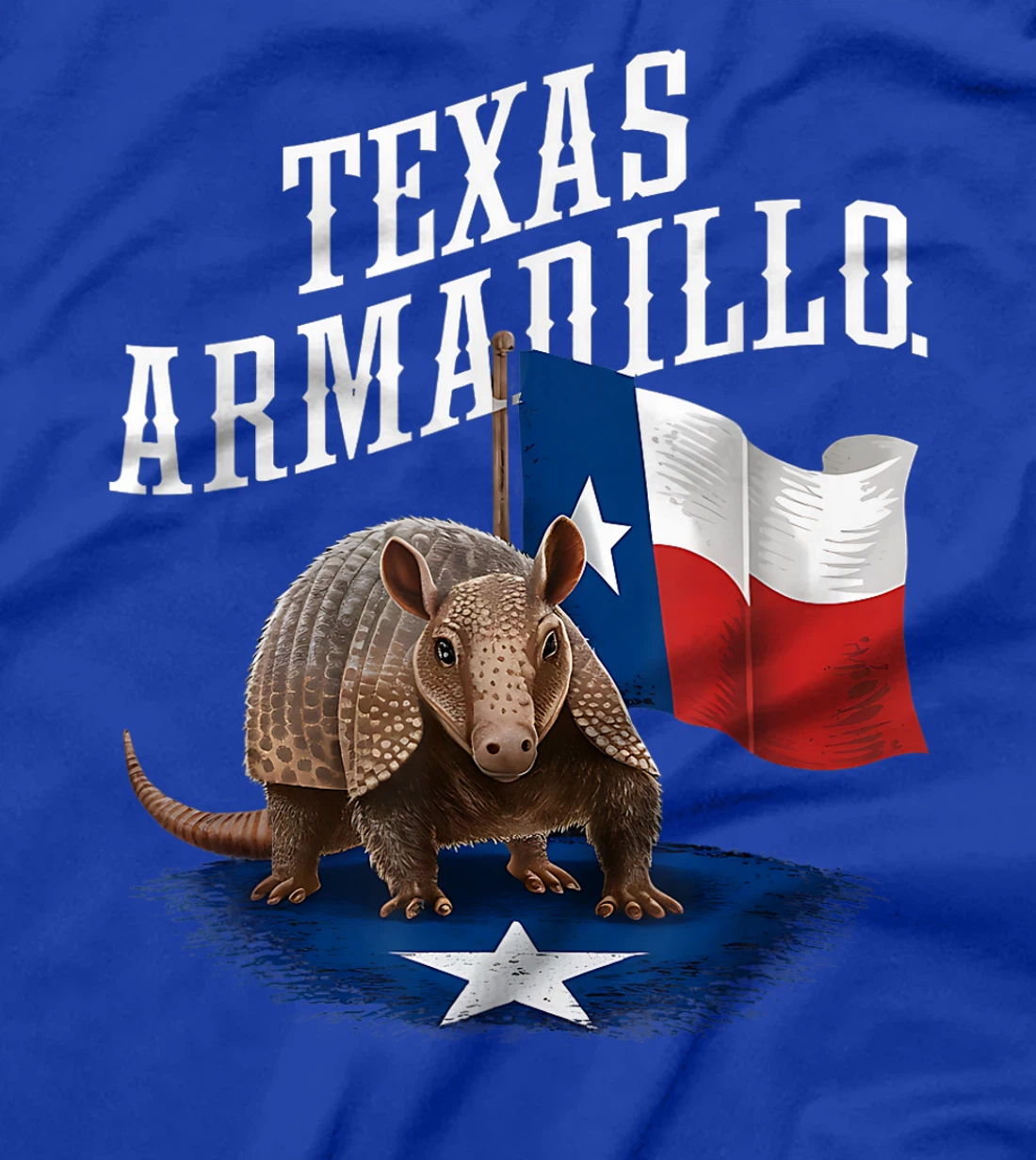 Texas Armadillo Vintage Graphic Tee for Texan Heritage T-Shirt
