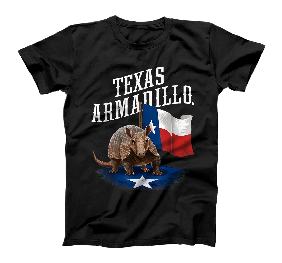 Texas Armadillo Vintage Graphic Tee for Texan Heritage T-Shirt