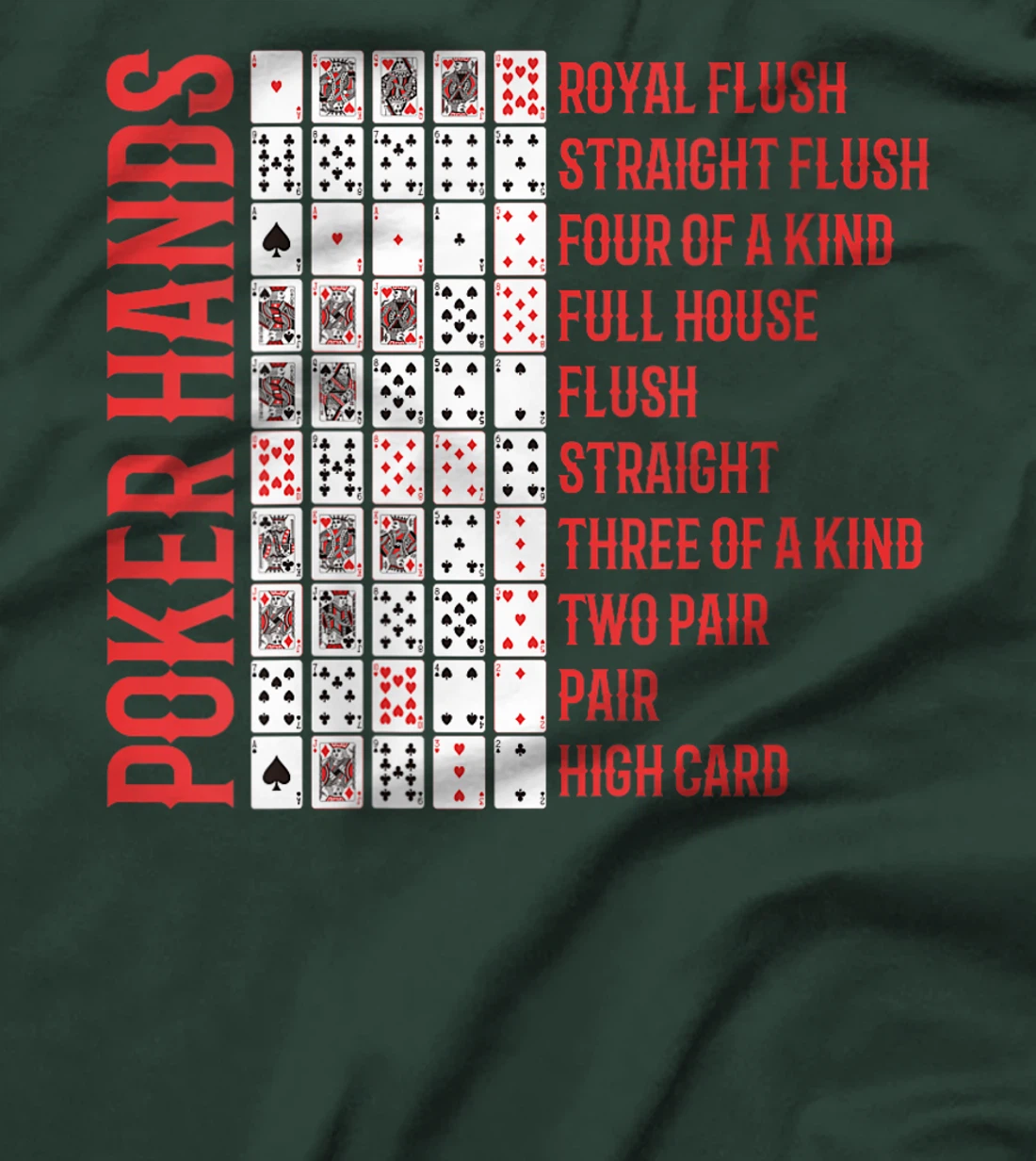 Womens Poker Tournament POKER HANDS Texas Holdem Funny Poker Player T-Shirt