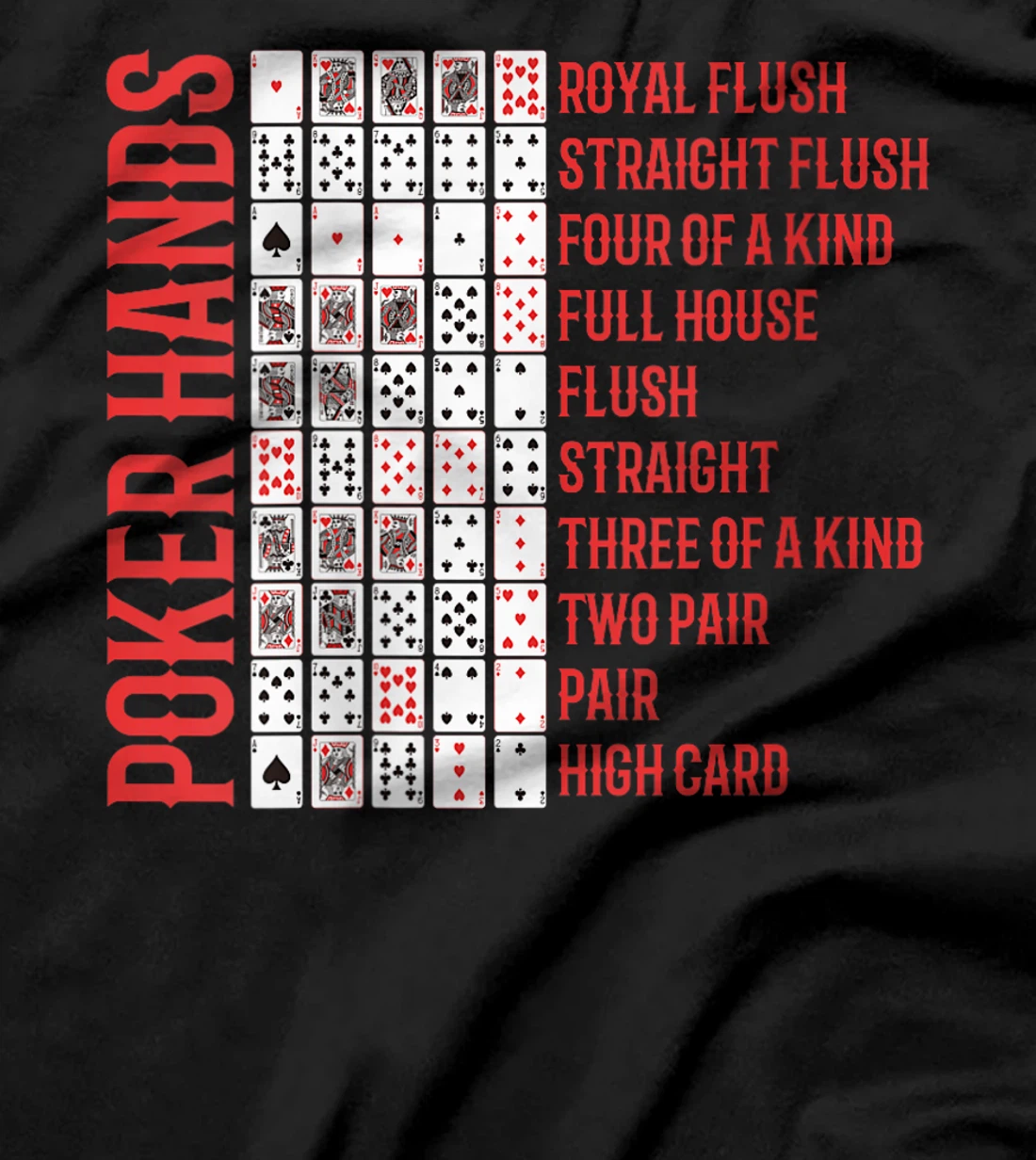 Womens Poker Tournament POKER HANDS Texas Holdem Funny Poker Player T-Shirt