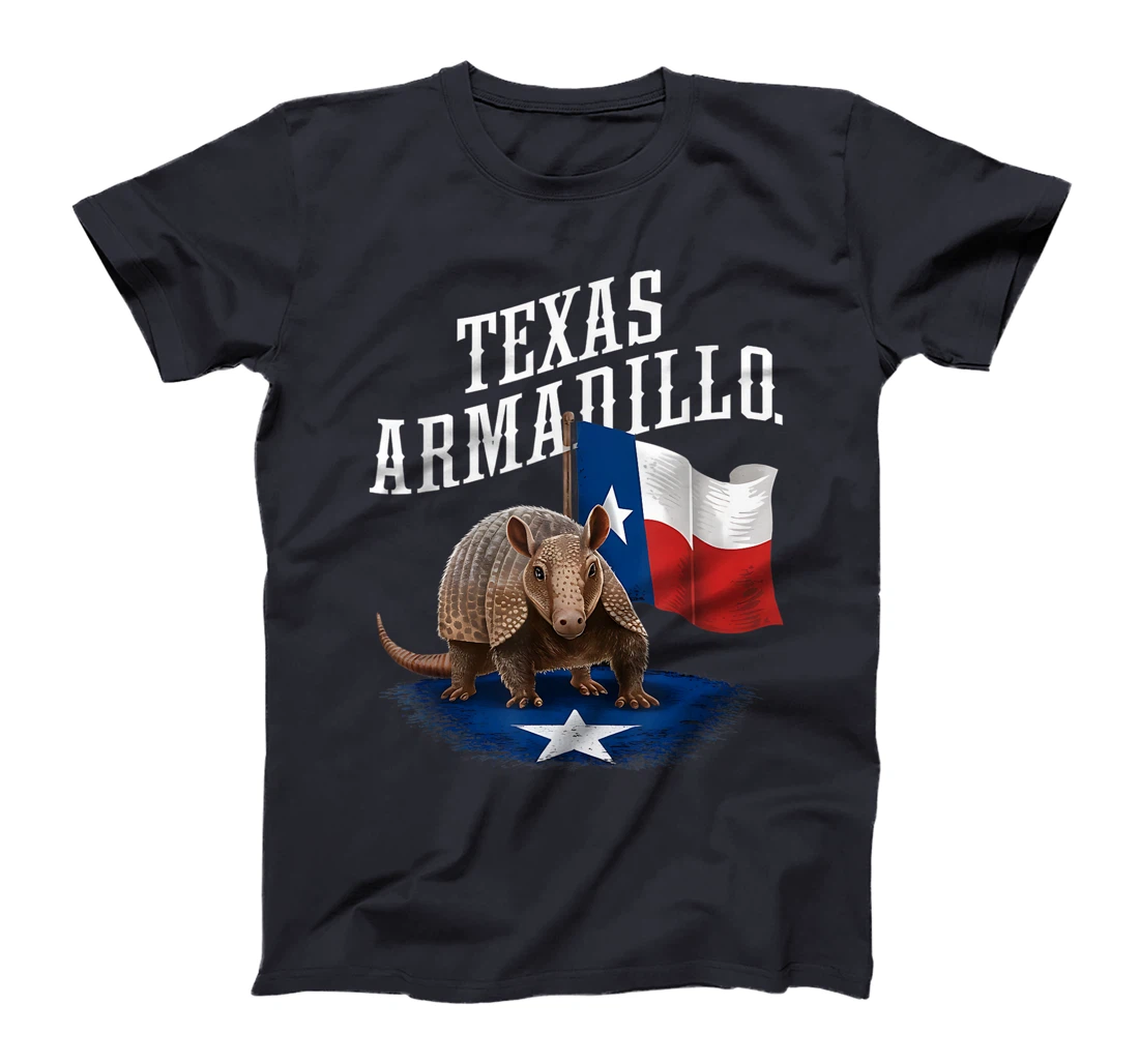 Texas Armadillo Vintage Graphic Tee for Texan Heritage T-Shirt