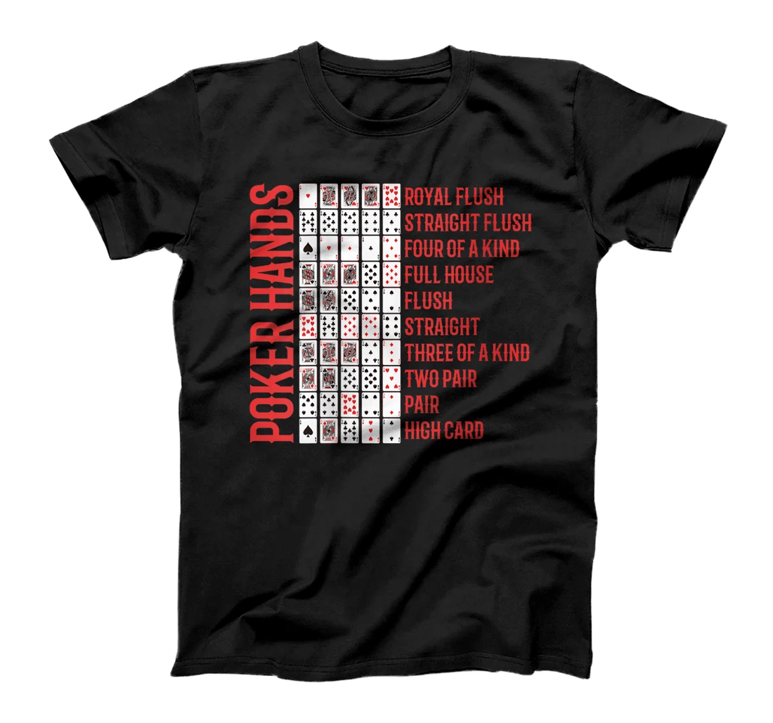 Womens Poker Tournament POKER HANDS Texas Holdem Funny Poker Player T-Shirt