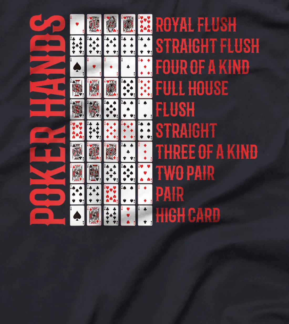 Womens Poker Tournament POKER HANDS Texas Holdem Funny Poker Player T-Shirt