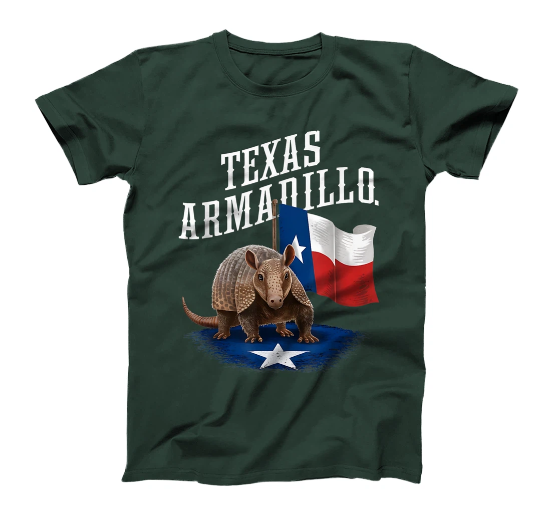 Texas Armadillo Vintage Graphic Tee for Texan Heritage T-Shirt