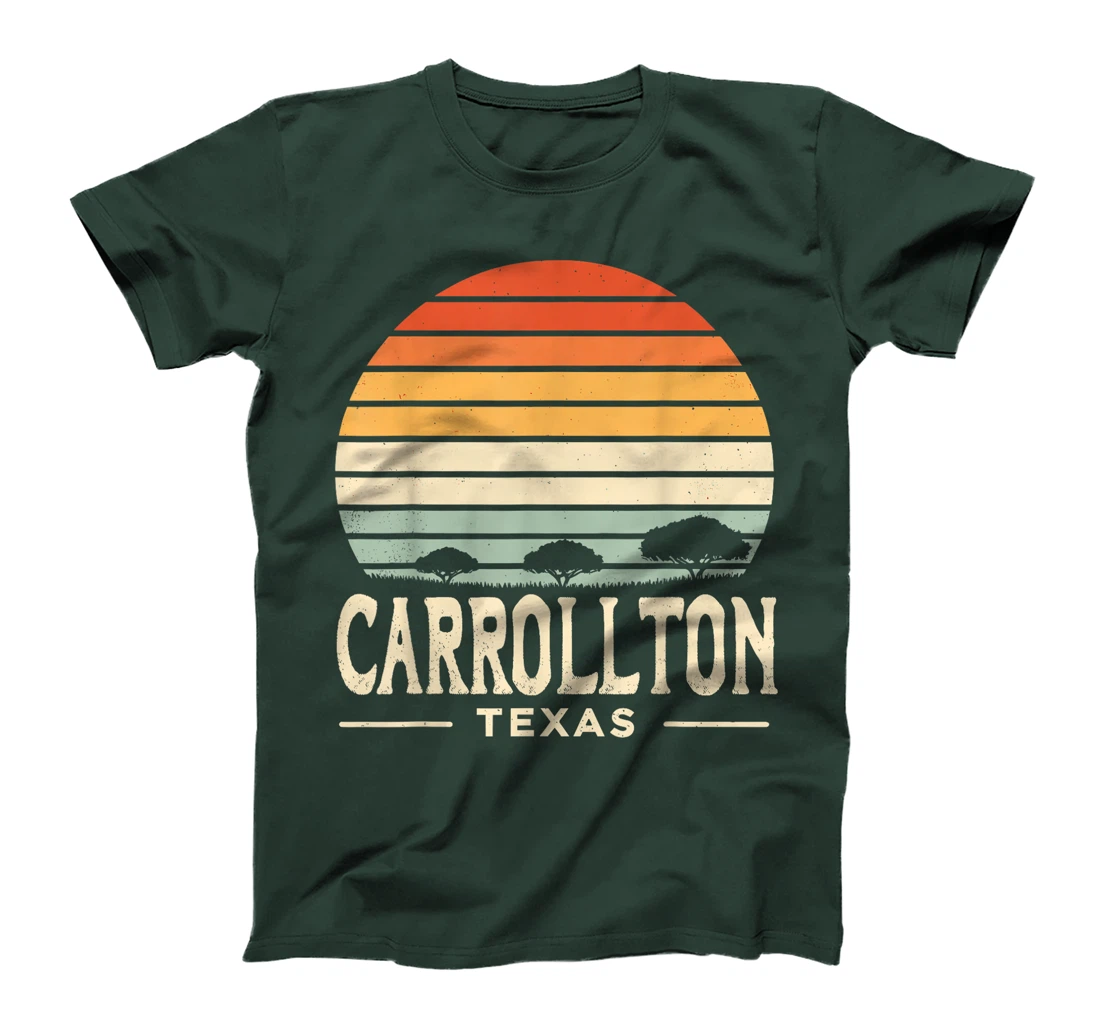 Carrollton Texas Vintage Retro Texas State T-Shirt