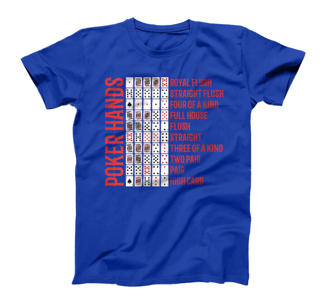 Womens Poker Tournament POKER HANDS Texas Holdem Funny Poker Player T-Shirt