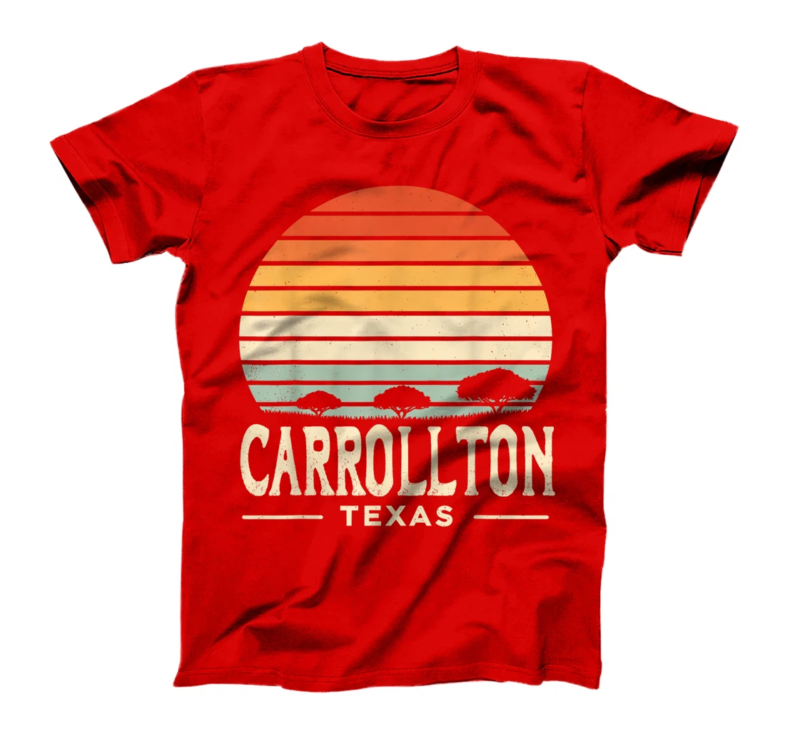 Carrollton Texas Vintage Retro Texas State T-Shirt