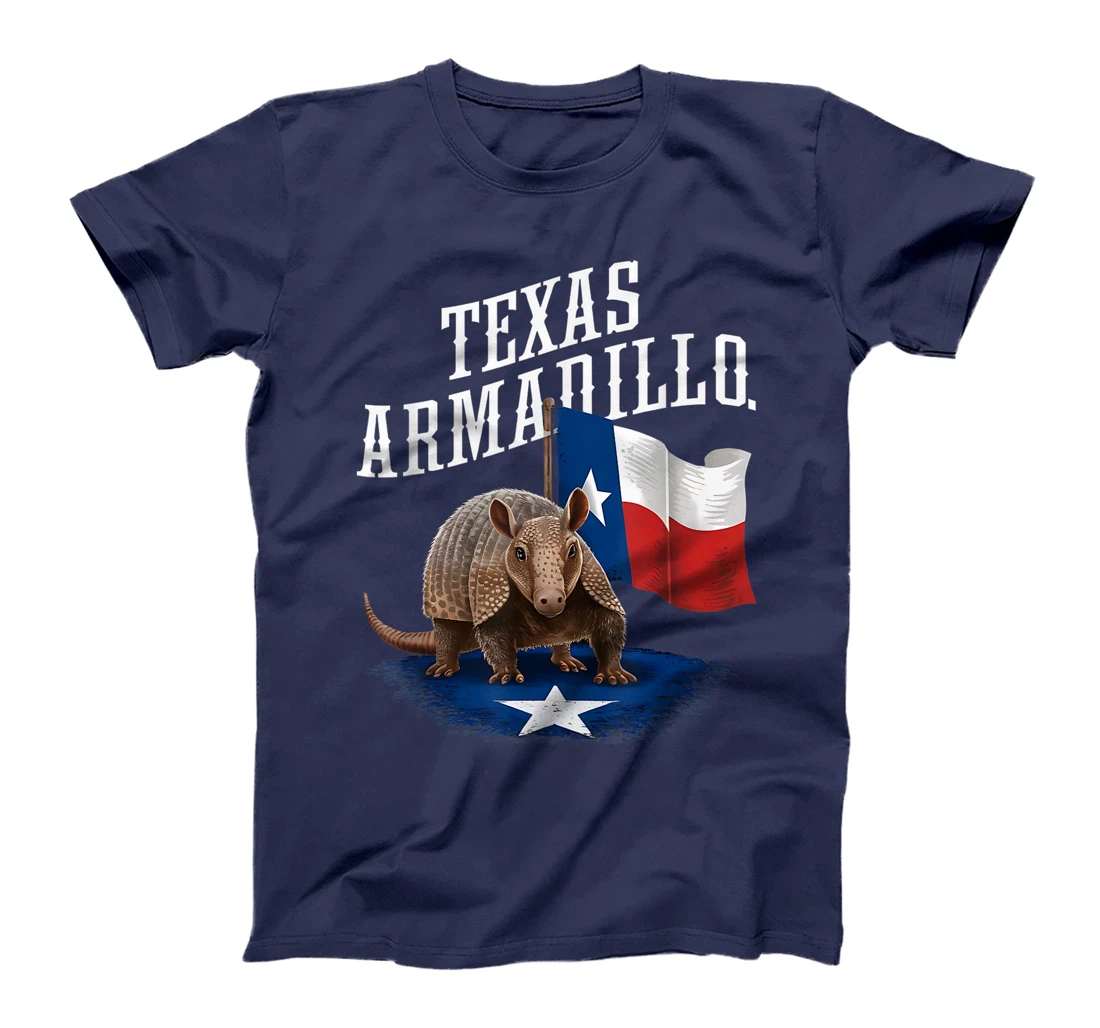 Texas Armadillo Vintage Graphic Tee for Texan Heritage T-Shirt