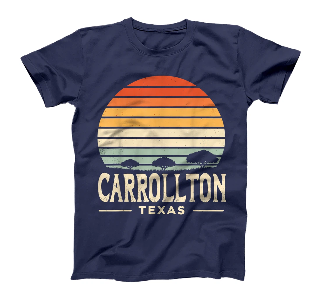 Carrollton Texas Vintage Retro Texas State T-Shirt