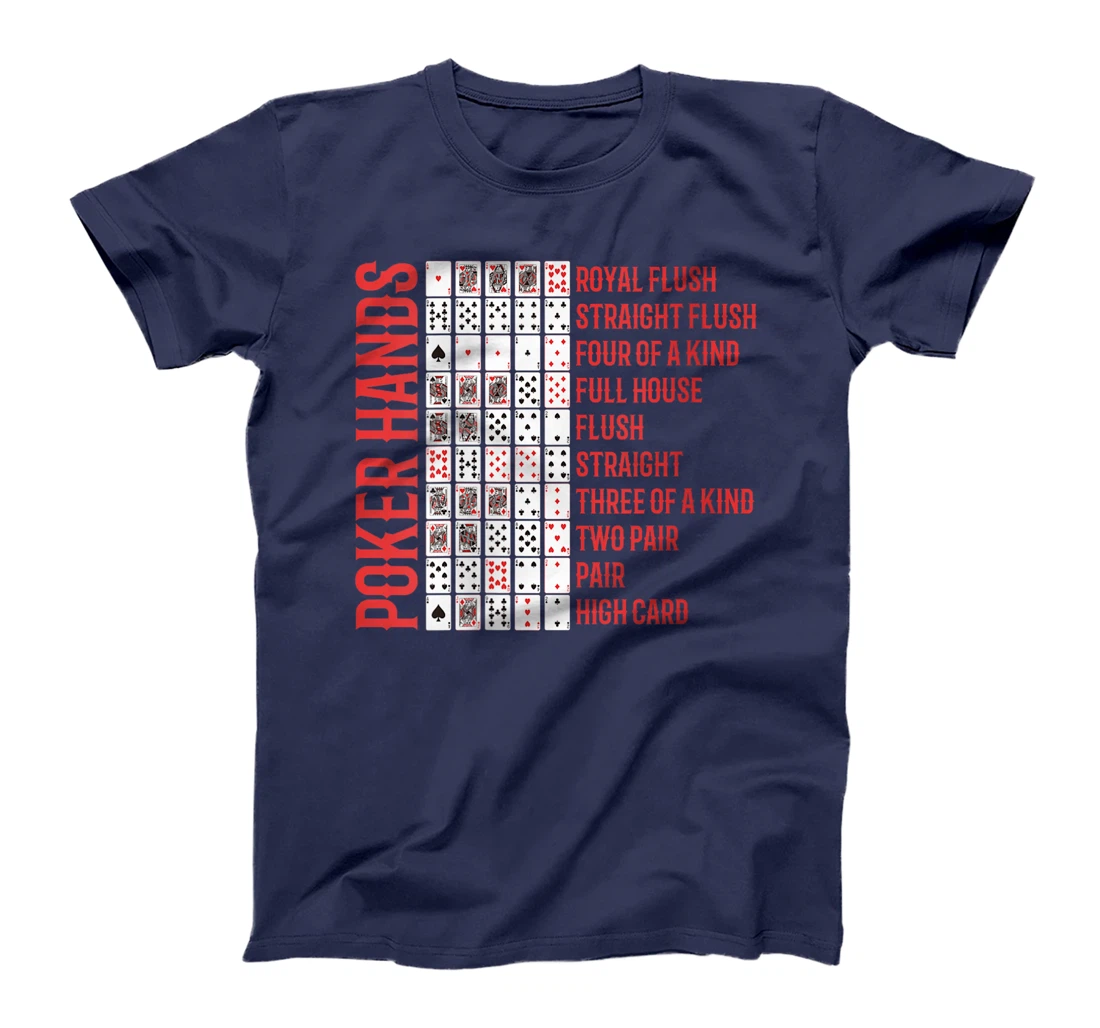 Womens Poker Tournament POKER HANDS Texas Holdem Funny Poker Player T-Shirt