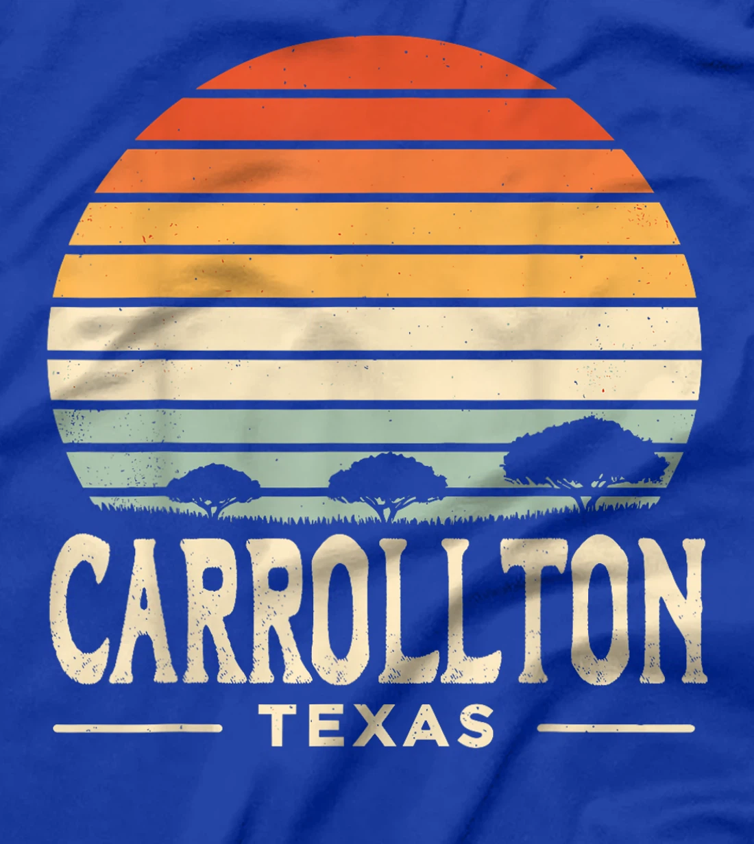 Carrollton Texas Vintage Retro Texas State T-Shirt