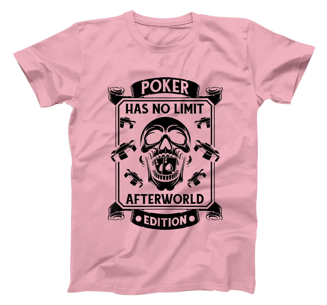 Poker Skull Gambling - Cards Gambler Texas Holdem Poker T-Shirt