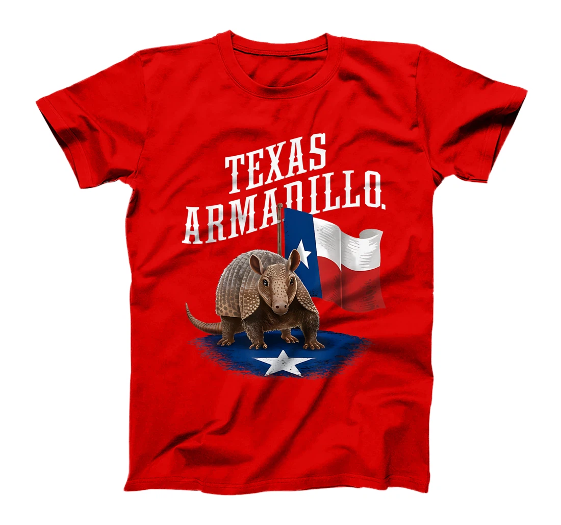 Texas Armadillo Vintage Graphic Tee for Texan Heritage T-Shirt