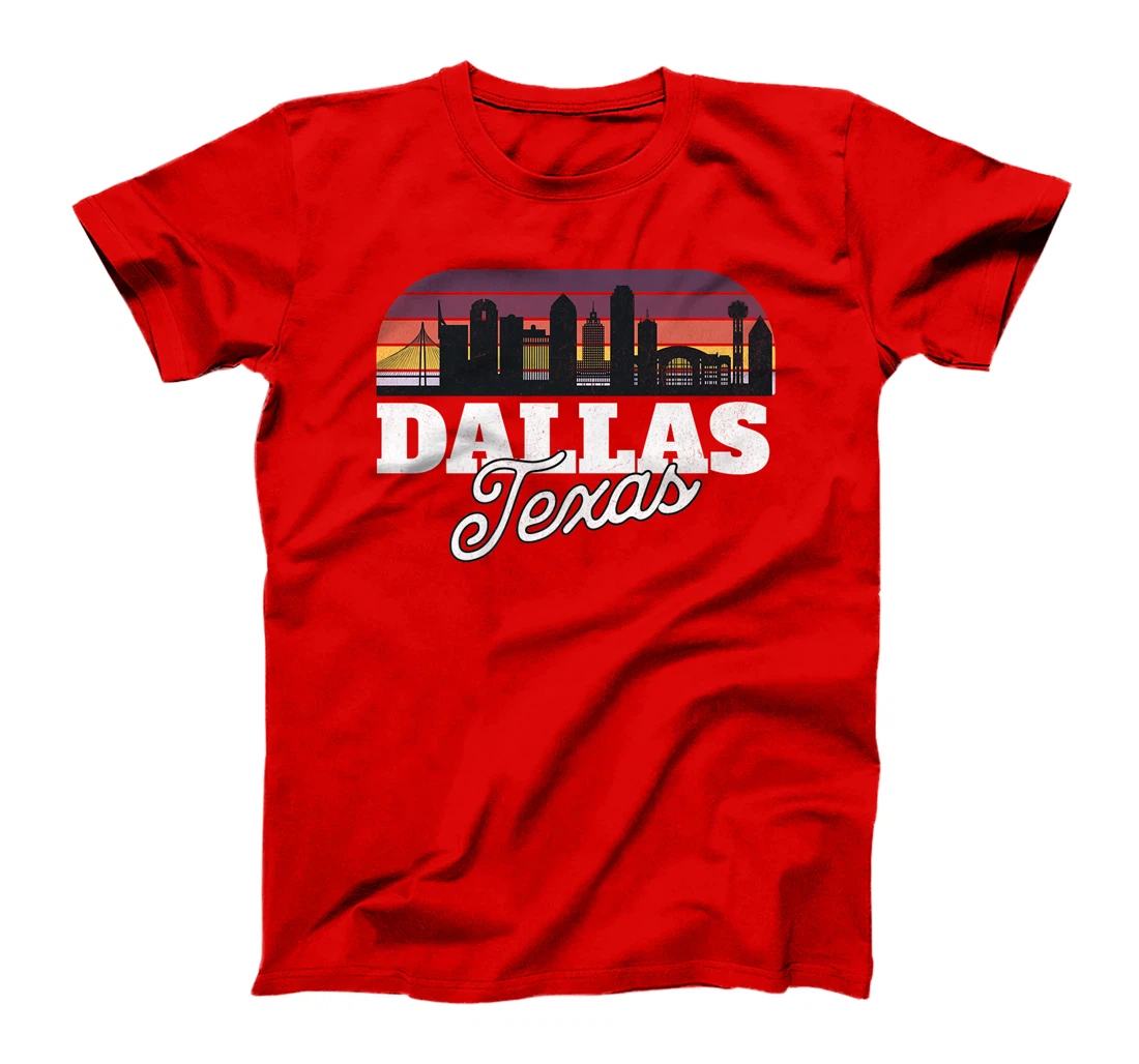 Dallas Texas Vintage Retro Skyline Premium T-Shirt