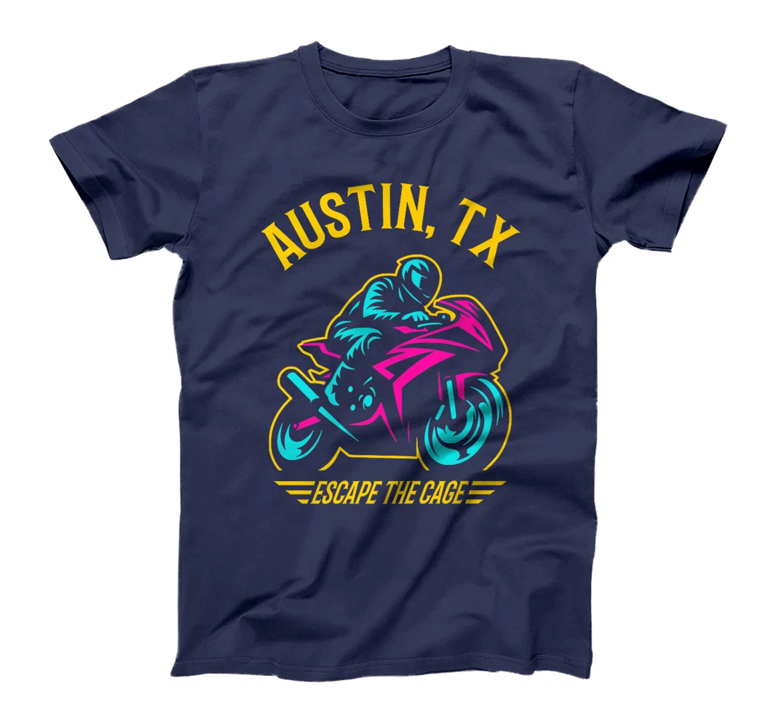 Womens Austin Texas Sport Bike Motorcycle Racing Design T-Shirt