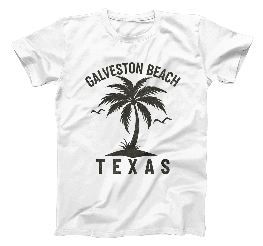 Galveston Beach Texas Palm Tree Tropical Beach Summer Premium T-Shirt