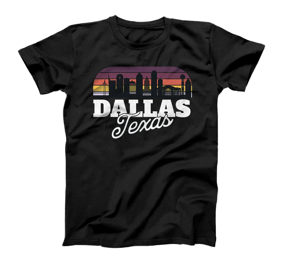 Dallas Texas Vintage Retro Skyline Premium T-Shirt