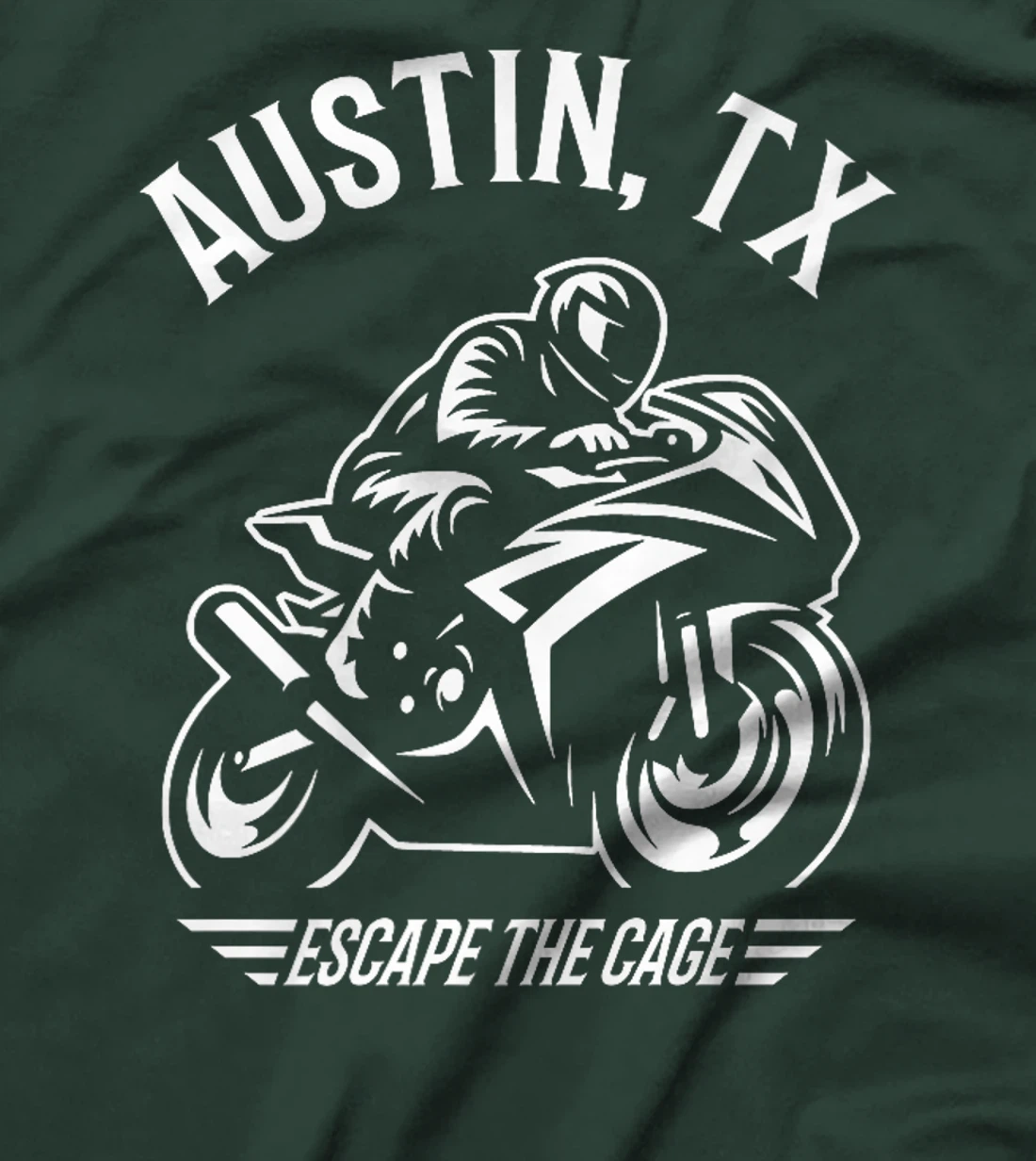 Austin Texas Sport Bike Motorcycle Racing Design Premium T-Shirt