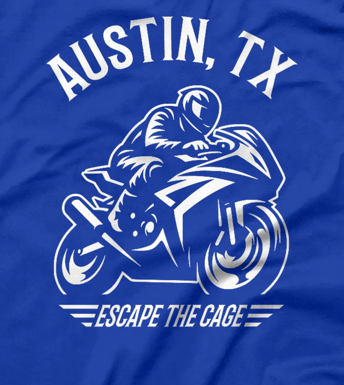 Austin Texas Sport Bike Motorcycle Racing Design Premium T-Shirt