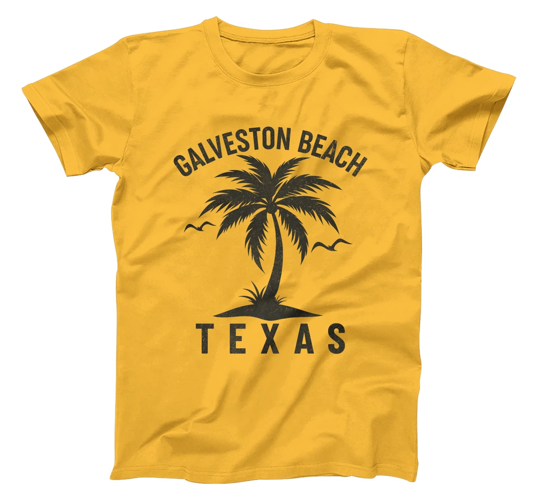 Galveston Beach Texas Palm Tree Tropical Beach Summer Premium T-Shirt