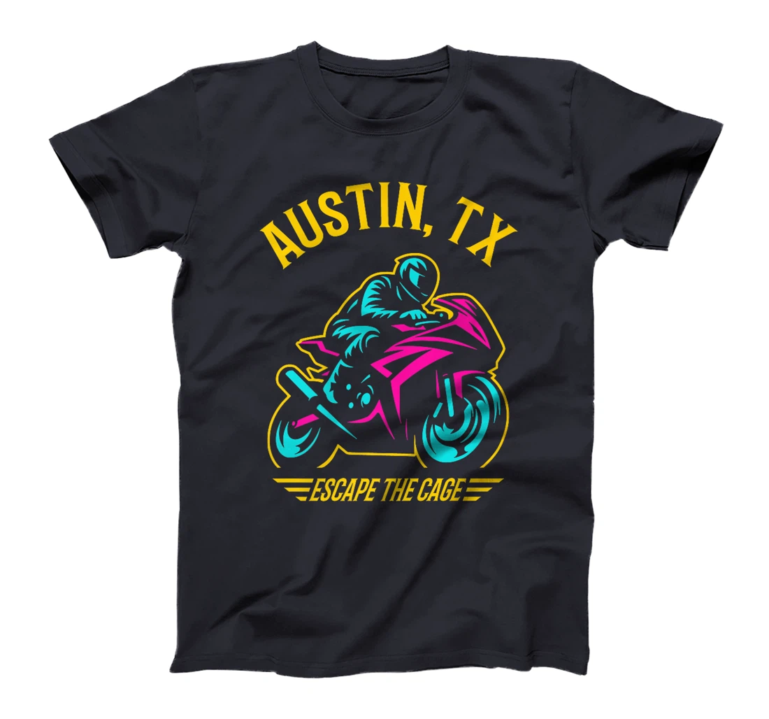 Womens Austin Texas Sport Bike Motorcycle Racing Design T-Shirt