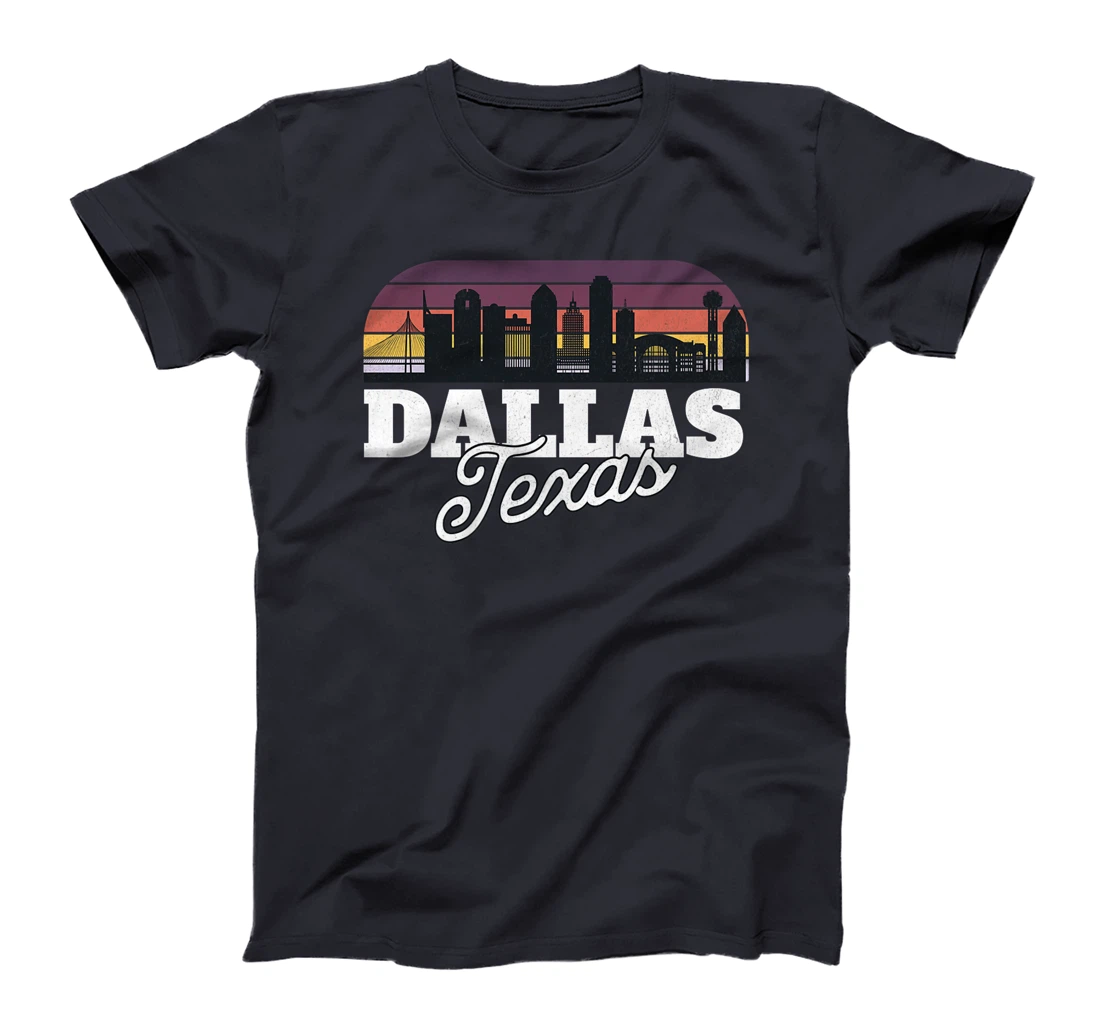 Dallas Texas Vintage Retro Skyline Premium T-Shirt