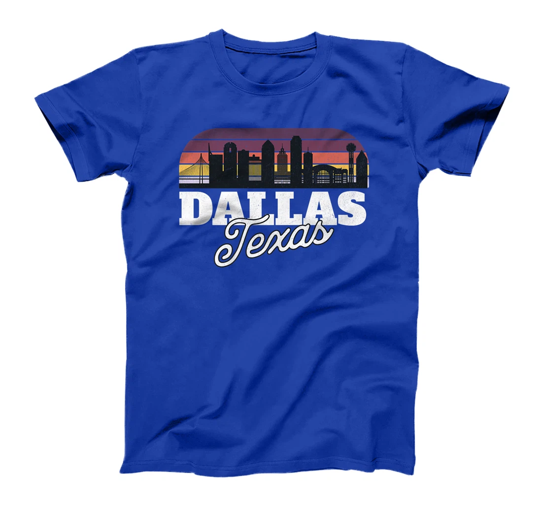 Dallas Texas Vintage Retro Skyline Premium T-Shirt