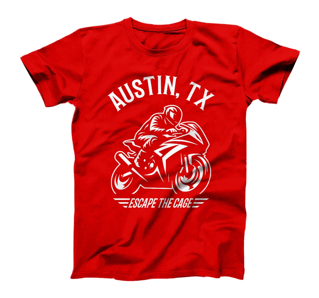 Austin Texas Sport Bike Motorcycle Racing Design Premium T-Shirt