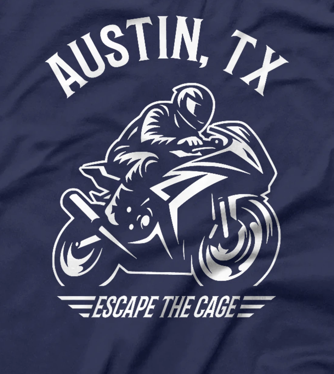 Austin Texas Sport Bike Motorcycle Racing Design Premium T-Shirt