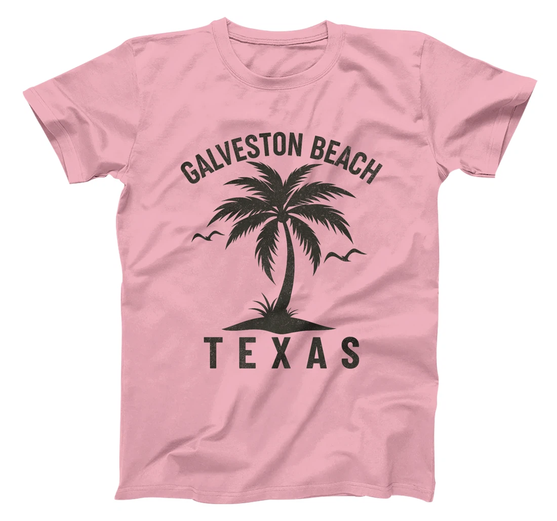 Galveston Beach Texas Palm Tree Tropical Beach Summer Premium T-Shirt