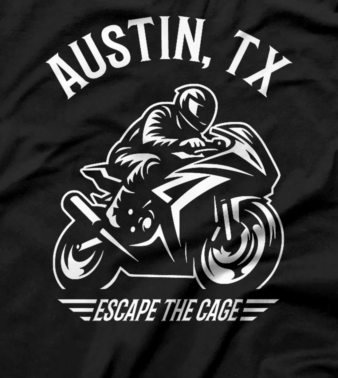 Austin Texas Sport Bike Motorcycle Racing Design Premium T-Shirt