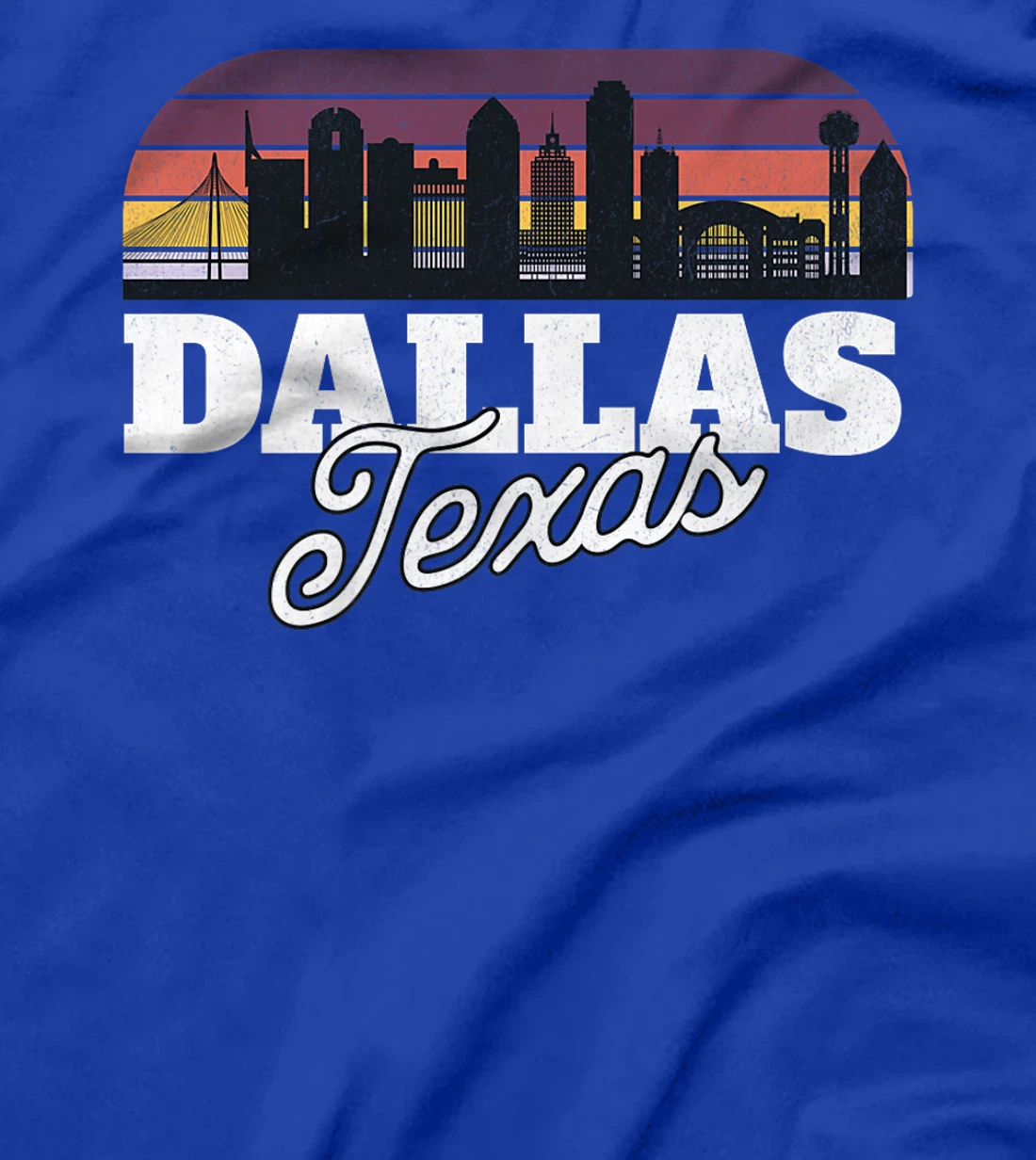 Dallas Texas Vintage Retro Skyline Premium T-Shirt