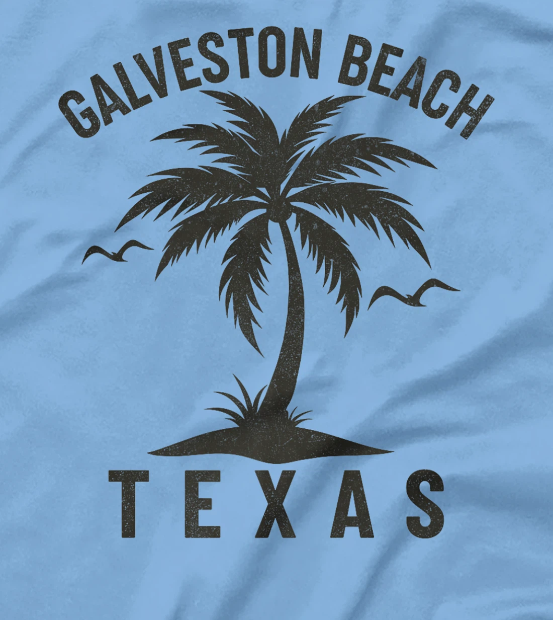 Galveston Beach Texas Palm Tree Tropical Beach Summer Premium T-Shirt