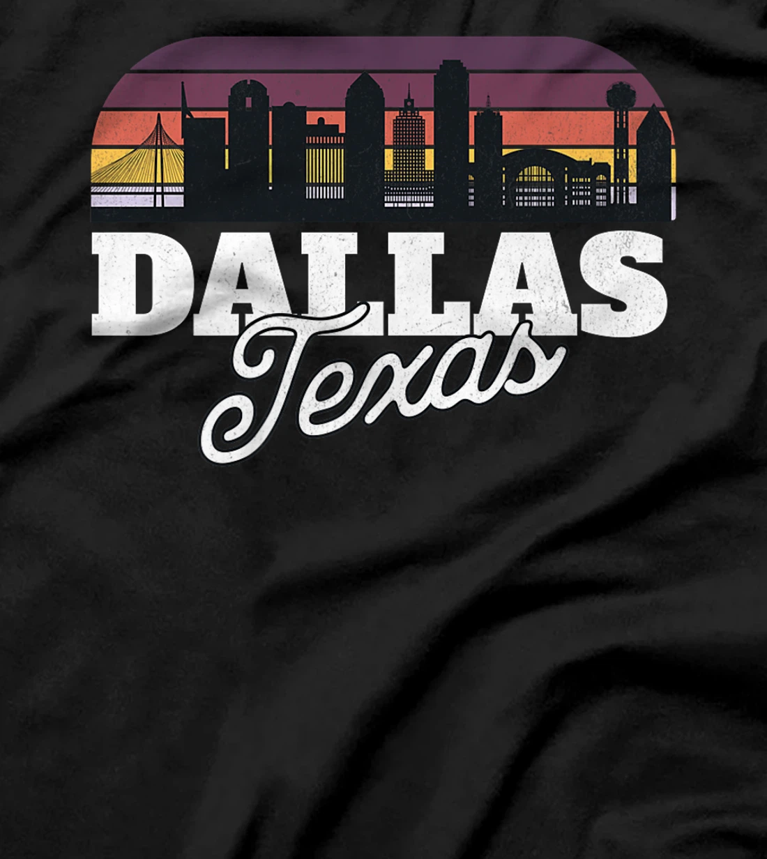 Dallas Texas Vintage Retro Skyline Premium T-Shirt