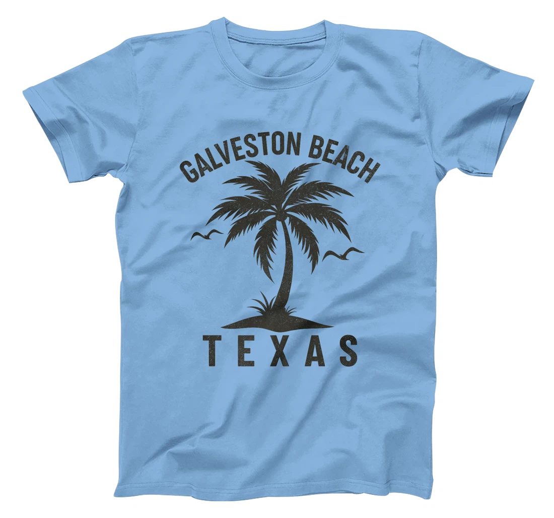 Galveston Beach Texas Palm Tree Tropical Beach Summer Premium T-Shirt