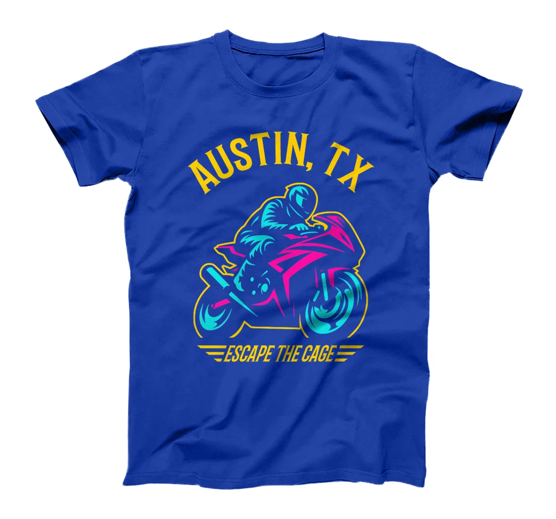 Womens Austin Texas Sport Bike Motorcycle Racing Design T-Shirt