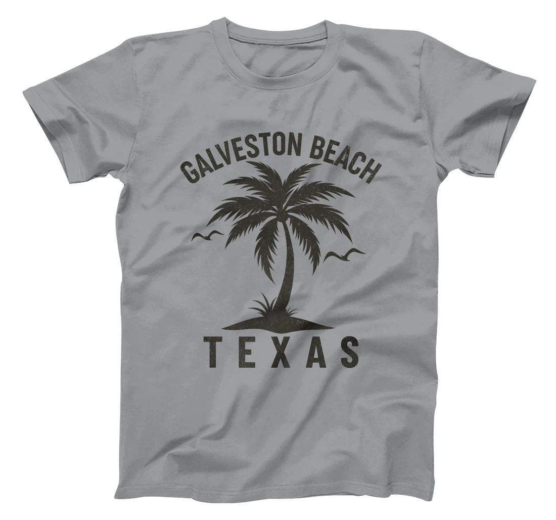 Galveston Beach Texas Palm Tree Tropical Beach Summer Premium T-Shirt