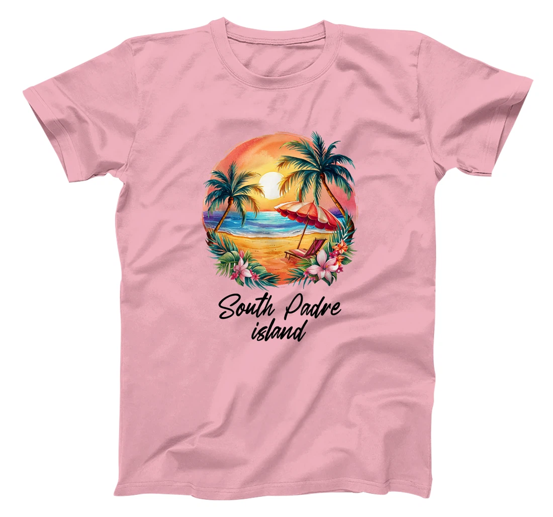Womens South Padre Island Travel, Texas Tourist Summer Vacation T-Shirt