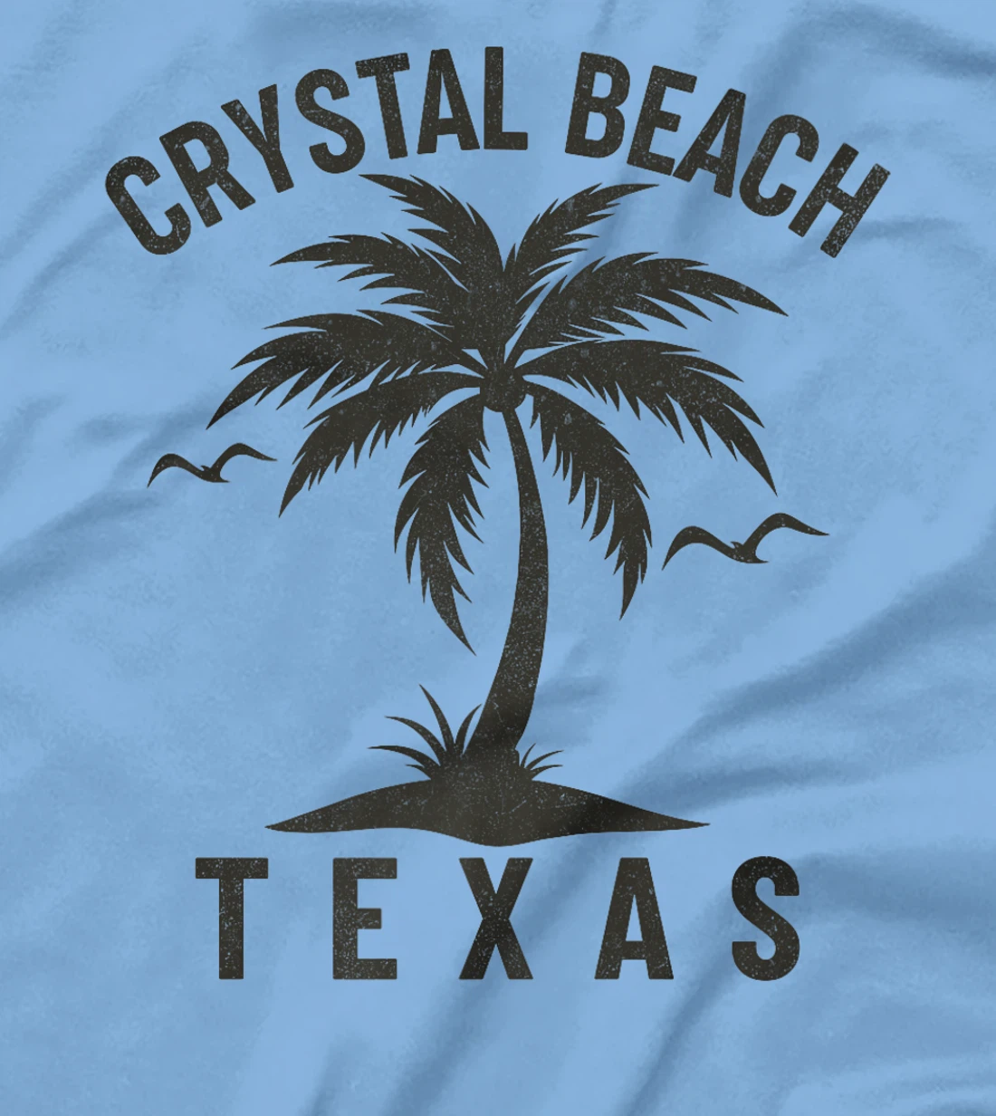 Crystal Beach Texas Palm Tree Tropical Beach Summer Premium T-Shirt