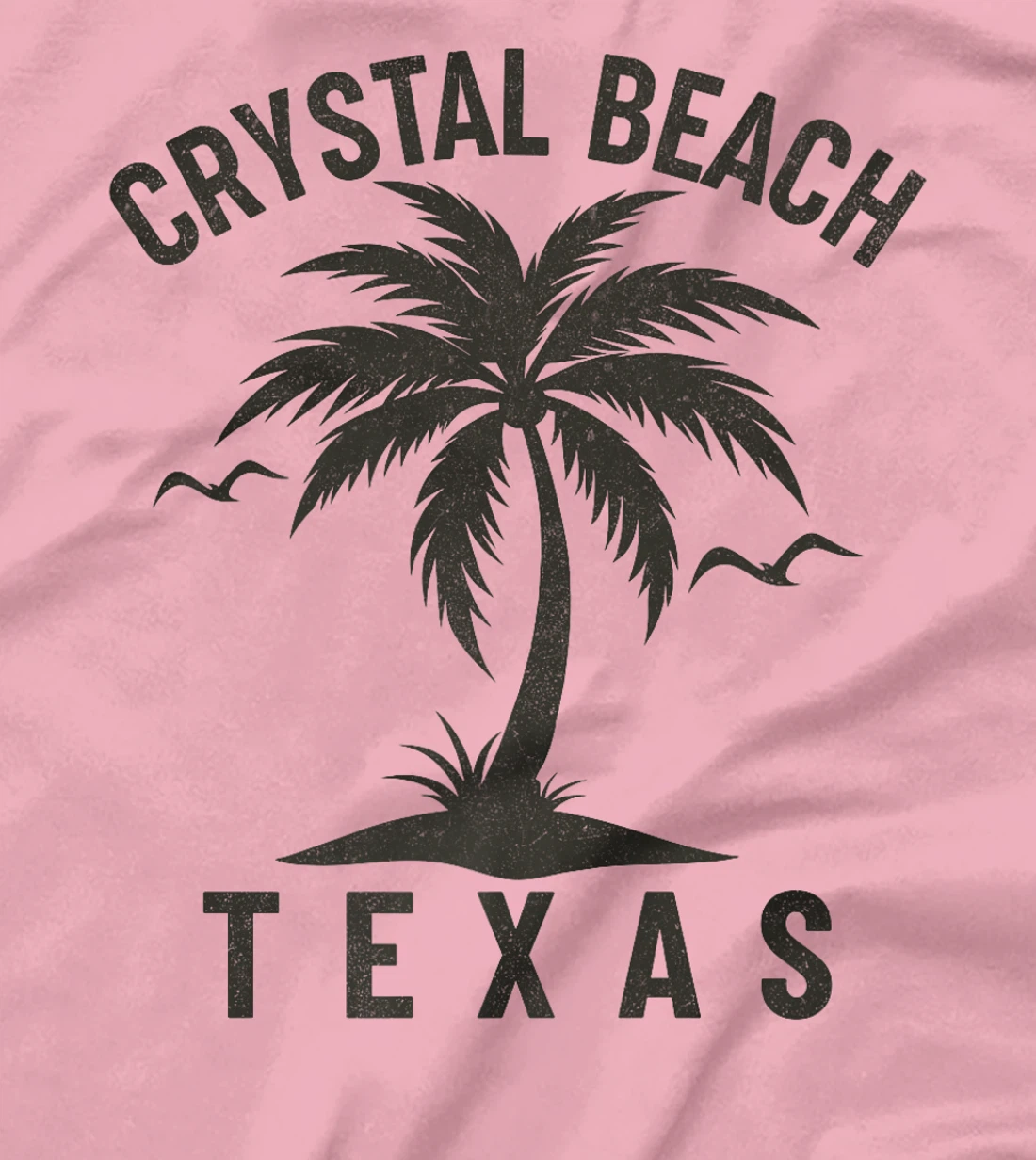 Crystal Beach Texas Palm Tree Tropical Beach Summer Premium T-Shirt