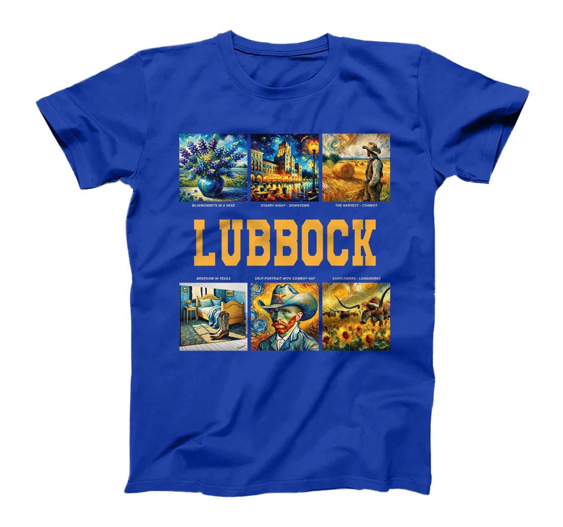 Lubbock, Texas Van Gogh Inspired Art Premium T-Shirt