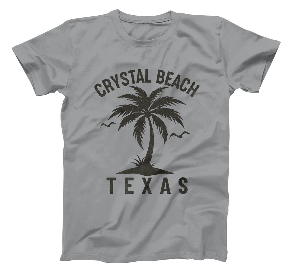 Crystal Beach Texas Palm Tree Tropical Beach Summer Premium T-Shirt