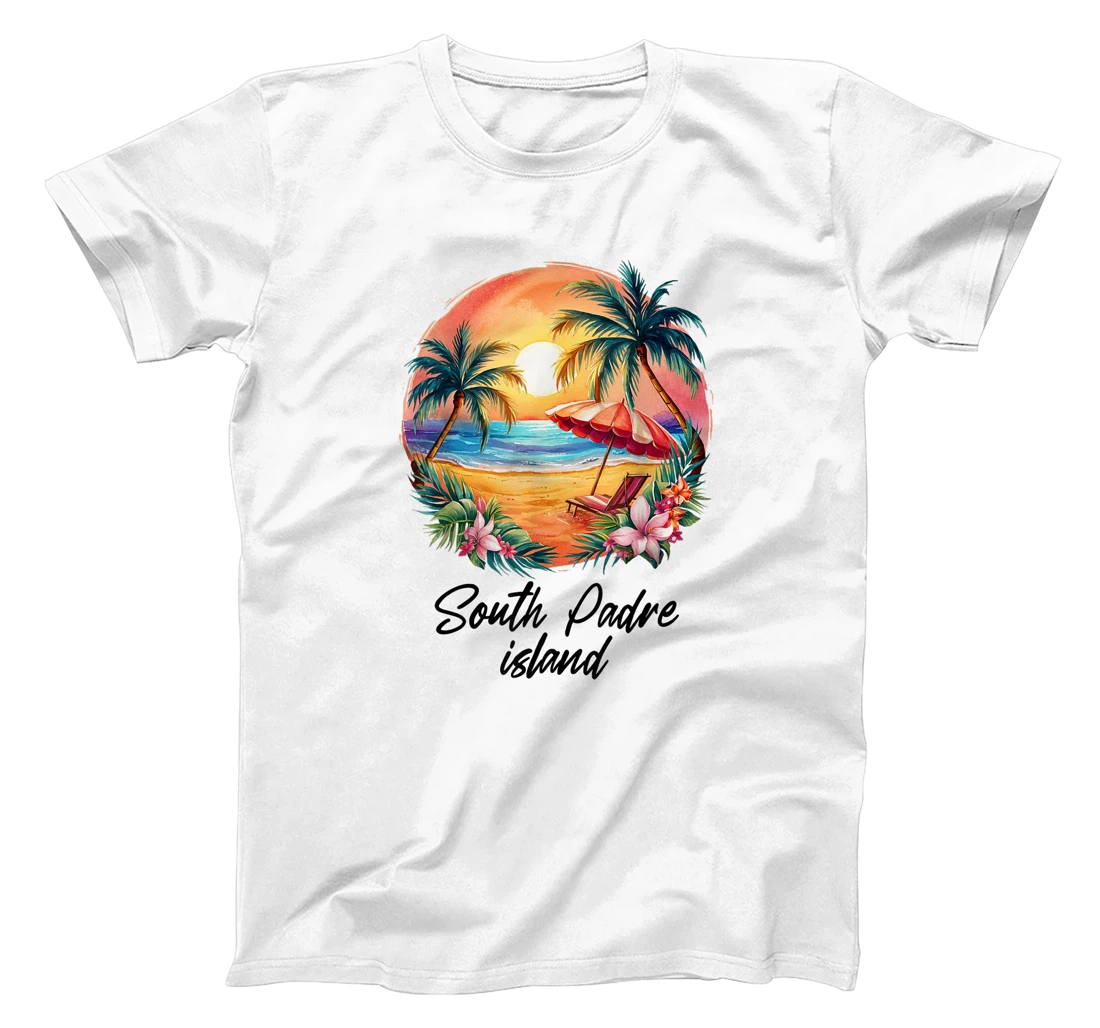Womens South Padre Island Travel, Texas Tourist Summer Vacation T-Shirt