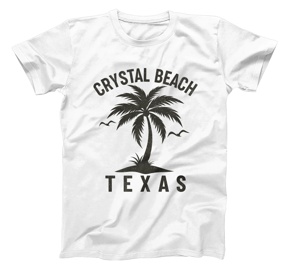 Crystal Beach Texas Palm Tree Tropical Beach Summer Premium T-Shirt