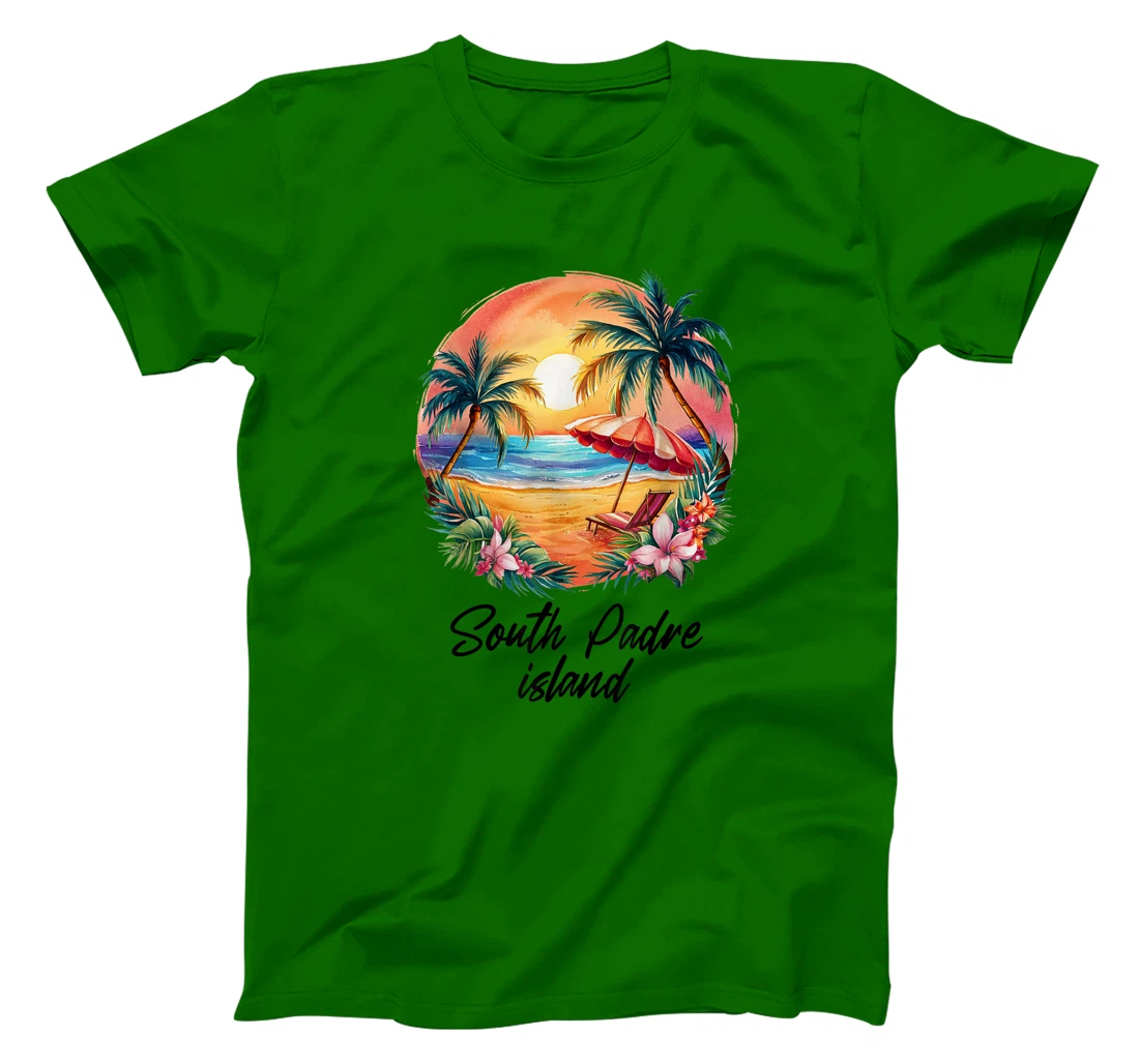 Womens South Padre Island Travel, Texas Tourist Summer Vacation T-Shirt