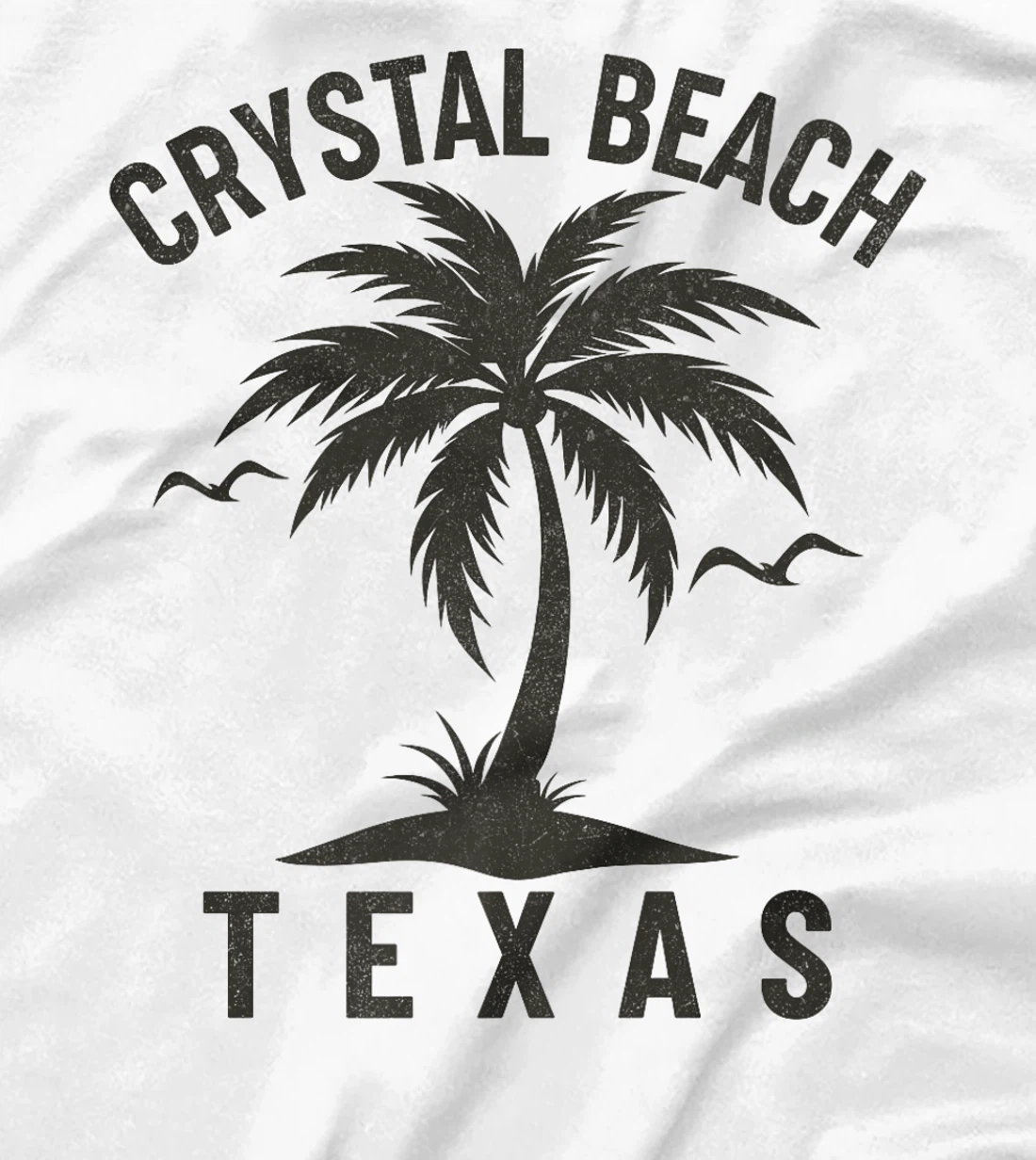 Crystal Beach Texas Palm Tree Tropical Beach Summer Premium T-Shirt